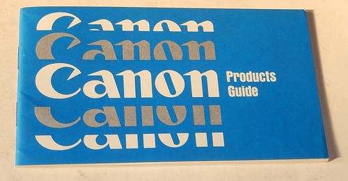 Canon products guide photo - products,